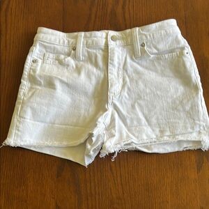 Universal Thread White Denim Women's High Rise MIDI Shorts